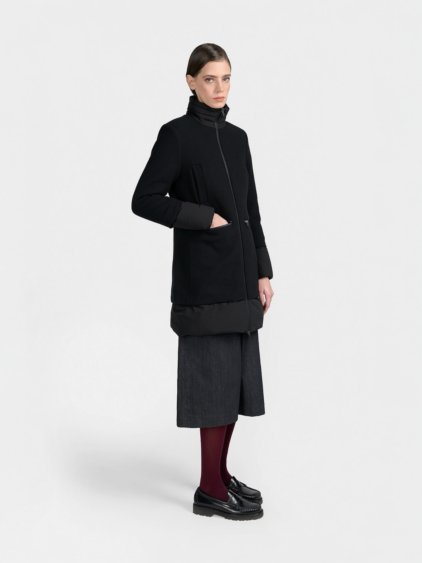 ABRIGO DE LANA LYALTA NEGRO