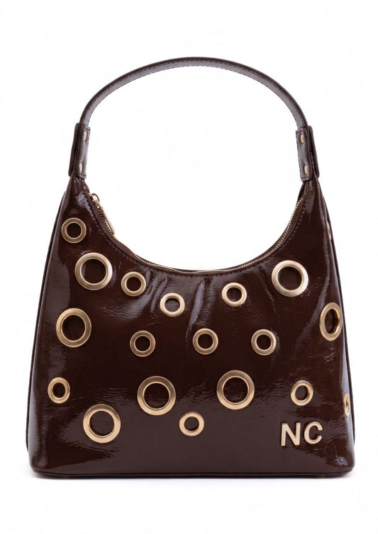 BOLSO GONDOLA CHAROL OJALES MARRÓN