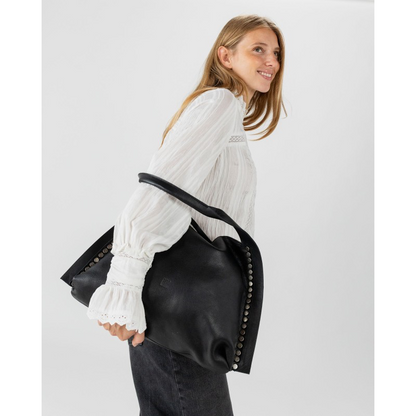 BOLSO DE HOMBRO VIENNA DE PIEL NEGRO