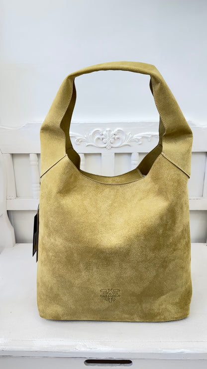 BOLSO DE HOMBRO LUPI PIEL SERRAJE VERDE