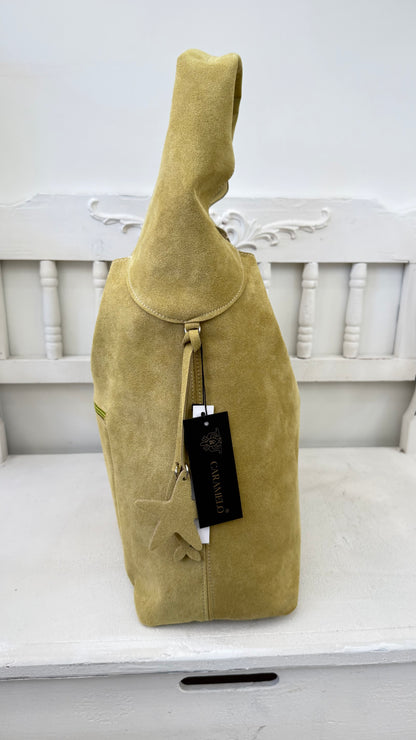 BOLSO DE HOMBRO LUPI PIEL SERRAJE VERDE