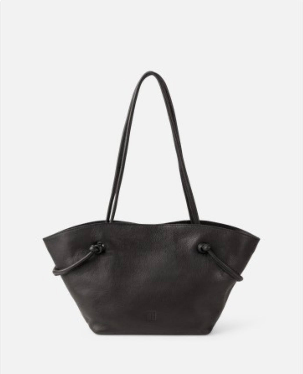 BOLSO DE HOMBRO MINOT DE PIEL NEGRO