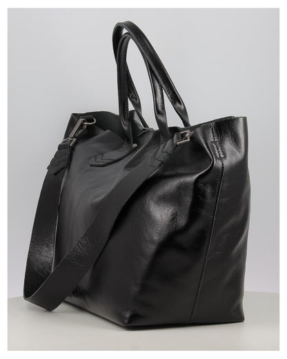 BOLSO DE MANO BELOIT DE PIEL NEGRO