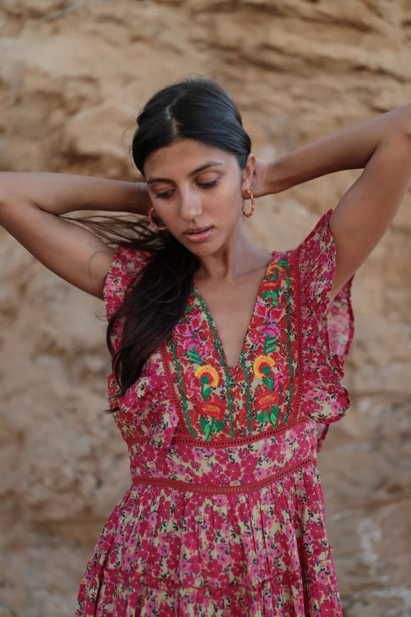 VESTIDO NARA FUCSIA