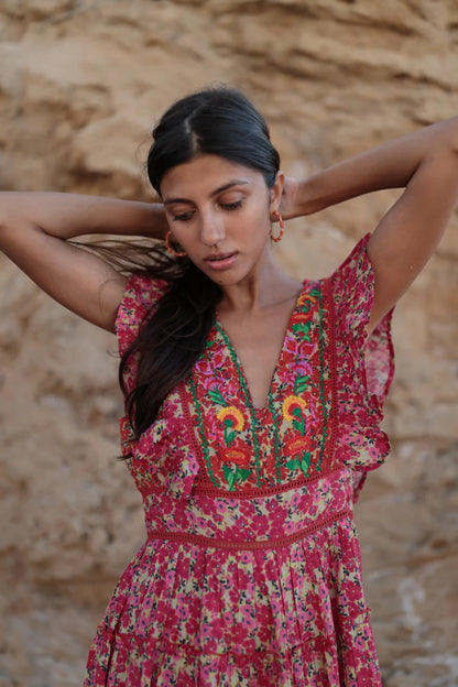 VESTIDO NARA FUCSIA