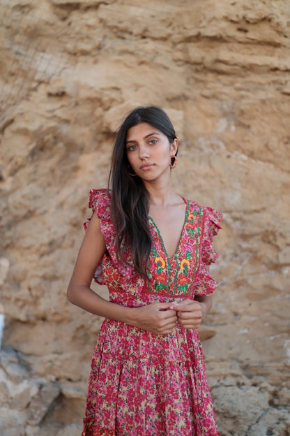 VESTIDO NARA FUCSIA