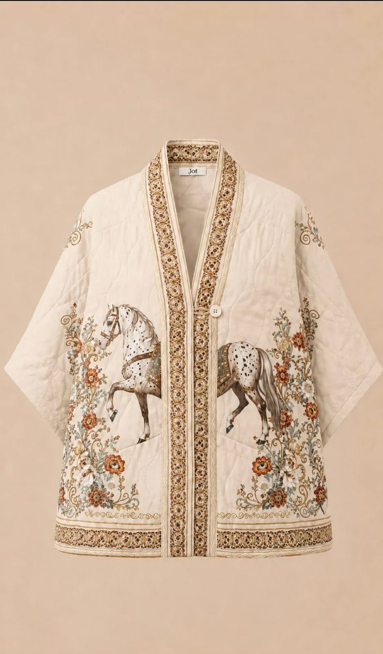 KIMONO ACOLCHADO CABALLO CRUDO