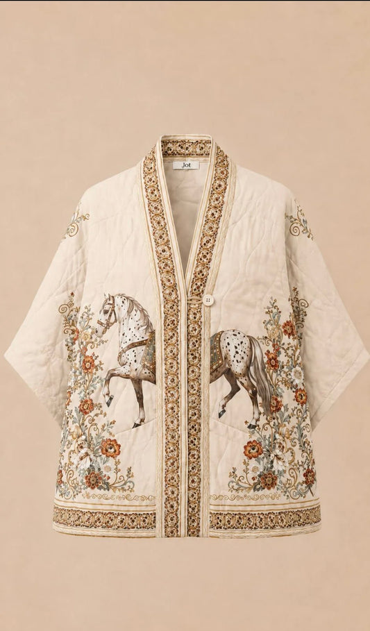 KIMONO ACOLCHADO CABALLO CRUDO