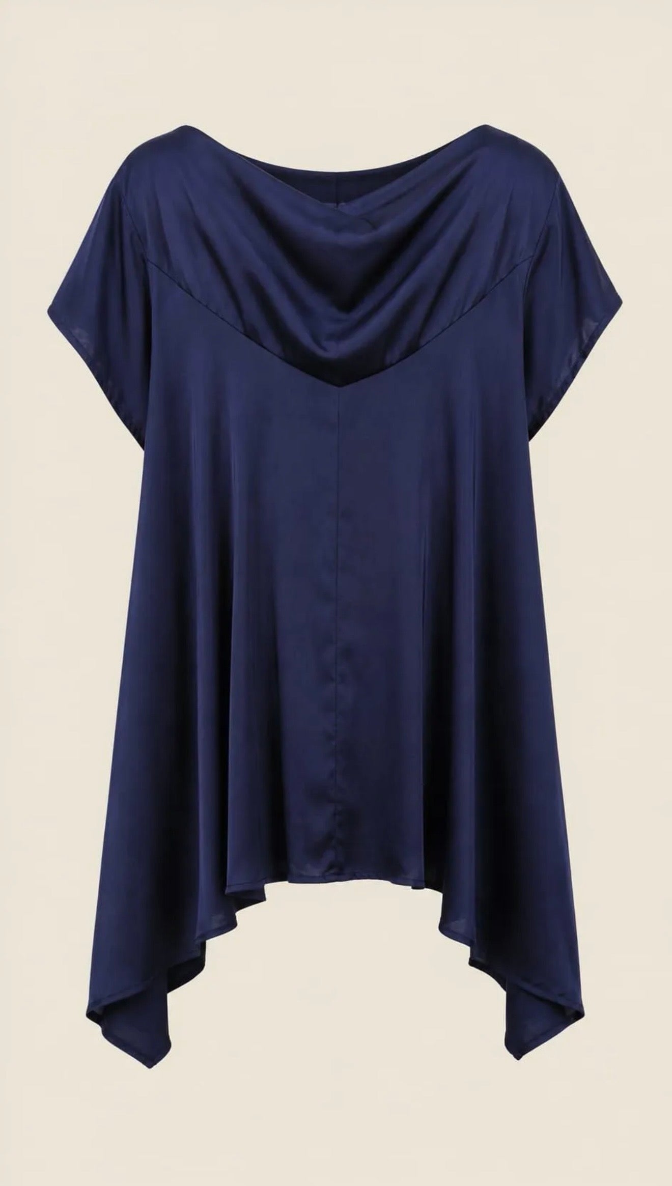 BLUSA CUELLO ESPALDA V AZUL NOCHE