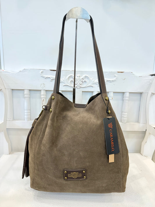 BOLSO DE HOMBRO TAUPE