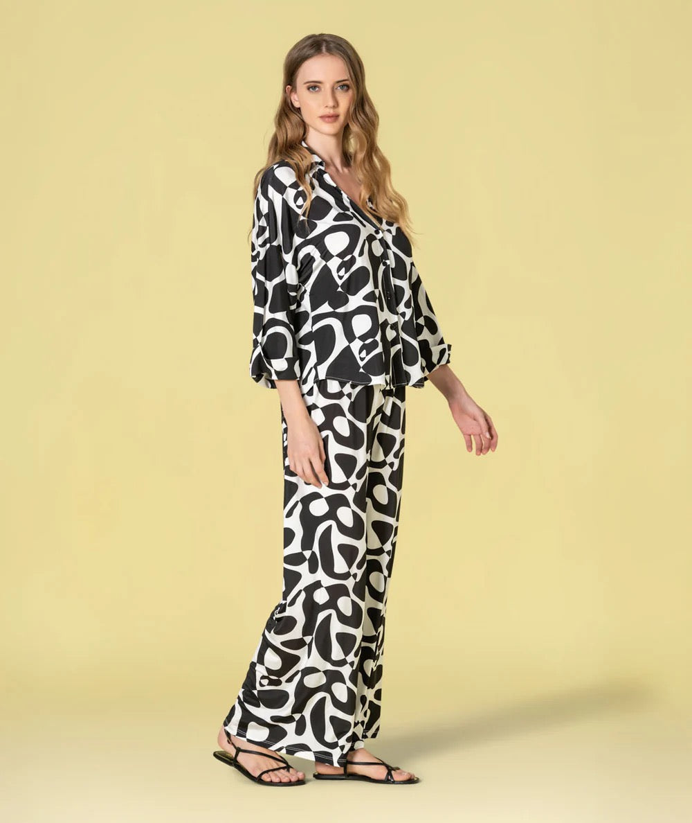 PANTALÓN ESTAMPADO GEOMÉTRICO