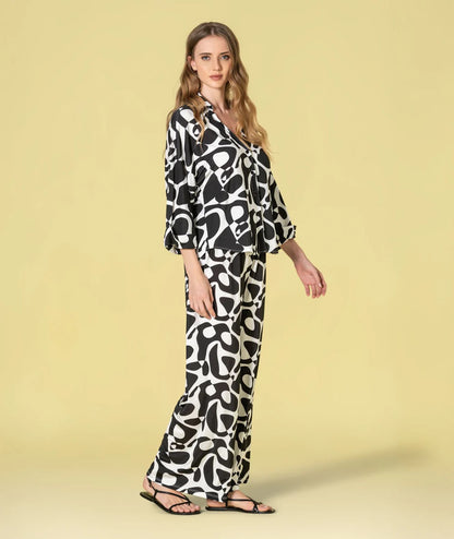 PANTALÓN ESTAMPADO GEOMÉTRICO