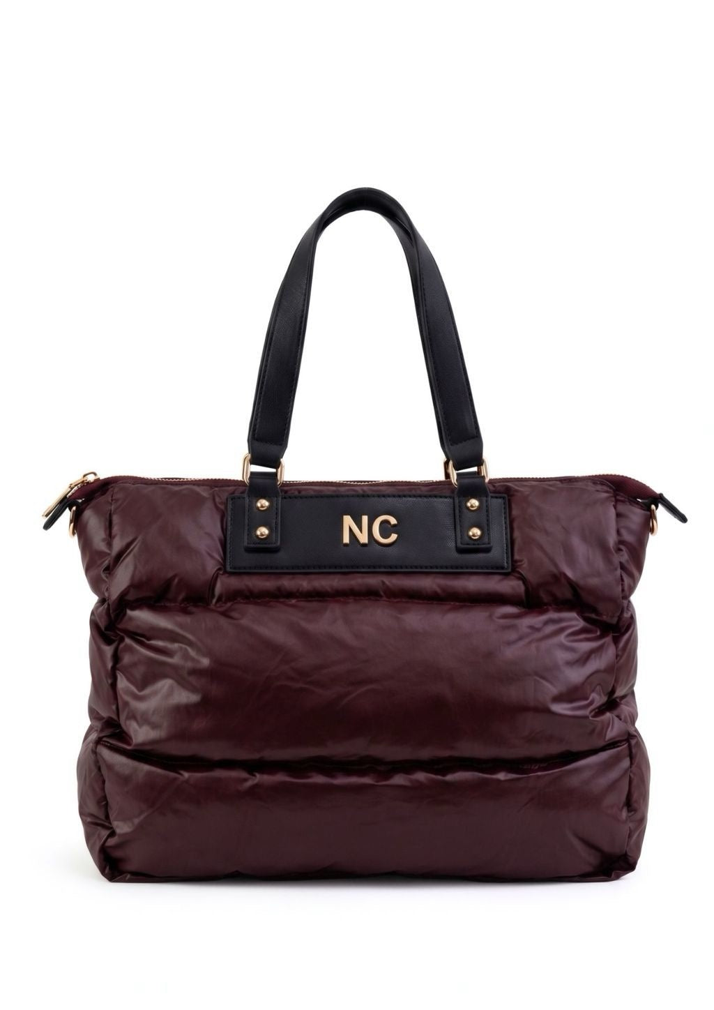 BOLSO SHOPPER PUFFY ULTRALIGERO GRANATE