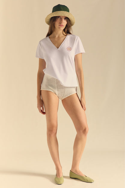 CAMISETA BOHEMIA COSTERA BLANCO
