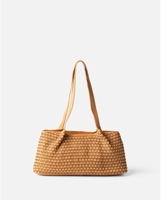 BOLSO DE HOMBRO MULLEN DE PIEL NATURAL