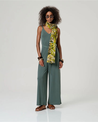 MONO LARGO MODAL POLIÉSTER VERDE BOTELLA