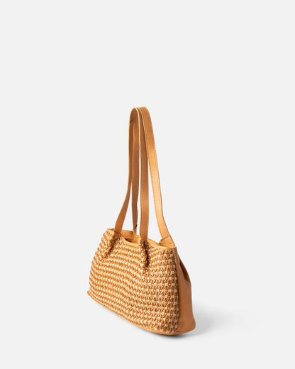 BOLSO DE HOMBRO MULLEN DE PIEL NATURAL