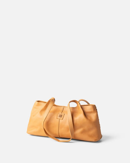 BOLSO DE HOMBRO MULLEN DE PIEL NATURAL
