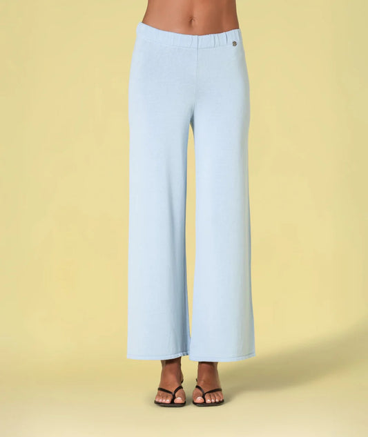 PANTALÓN DE PUNTO AZUL