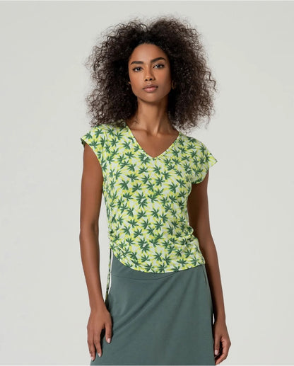 CAMISETA SIN MANGAS LAZADA LATERAL VERDE CLARO