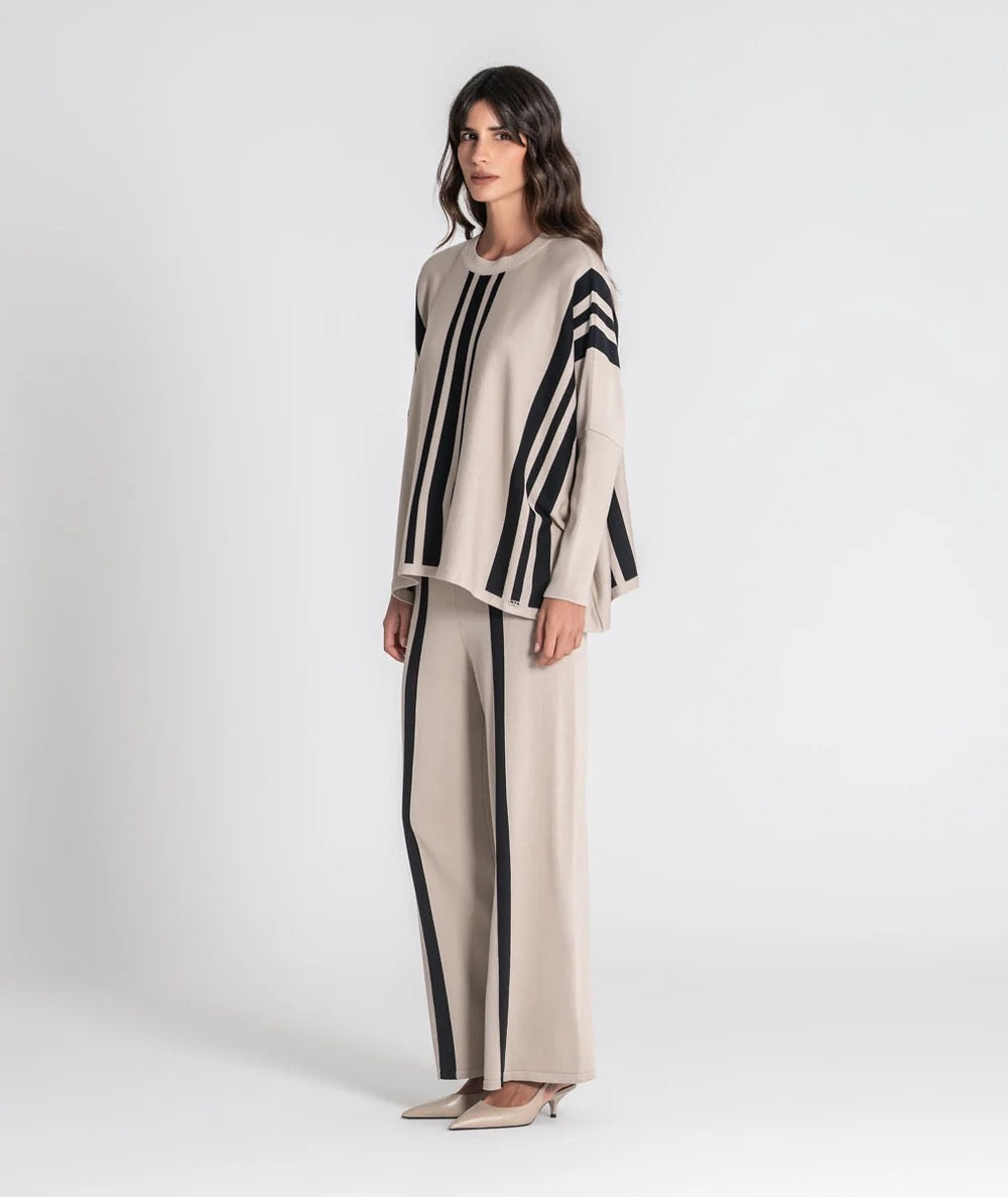 PANTALÓN RAYAS BEIGE