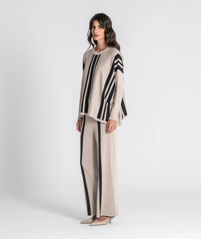 PANTALÓN RAYAS BEIGE