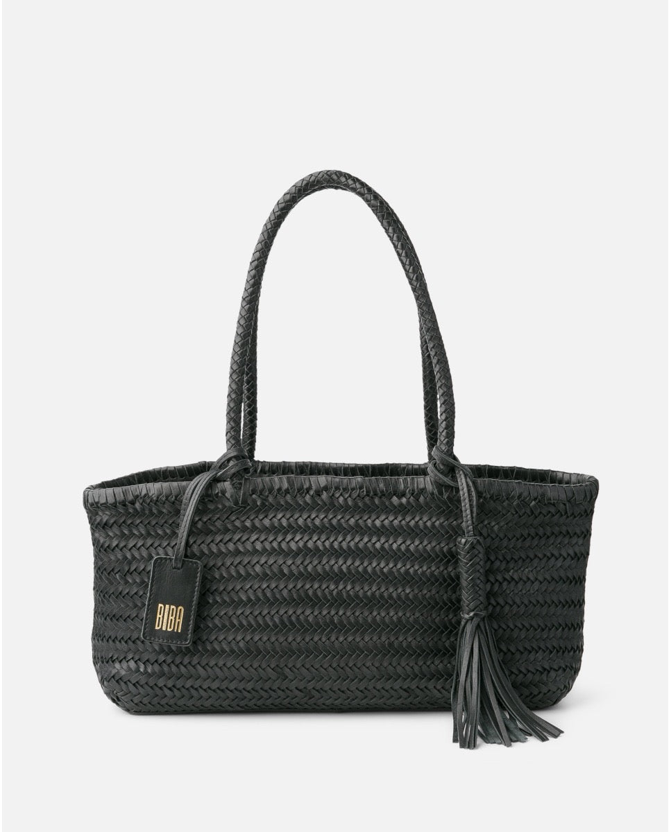 BOLSO DE HOMBRO PERKINS DE PIEL NEGRO