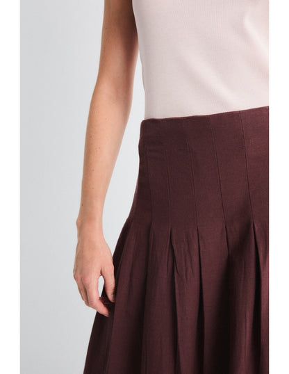 FALDA SOLEIL MARRÓN