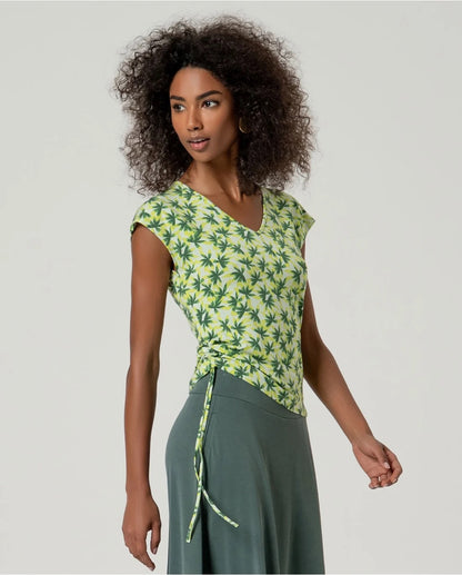 CAMISETA SIN MANGAS LAZADA LATERAL VERDE CLARO