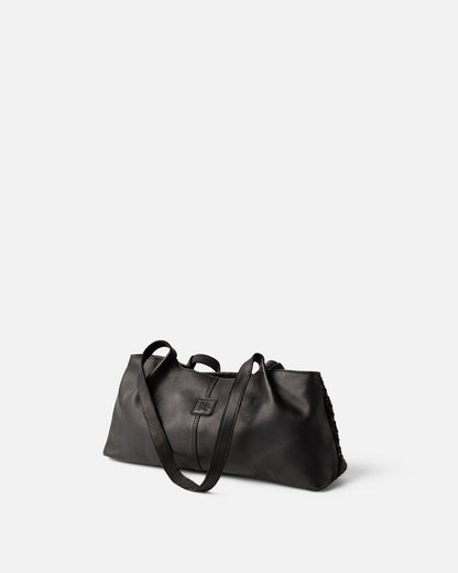 BOLSO DE HOMBRO MULLEN DE PIEL NEGRO