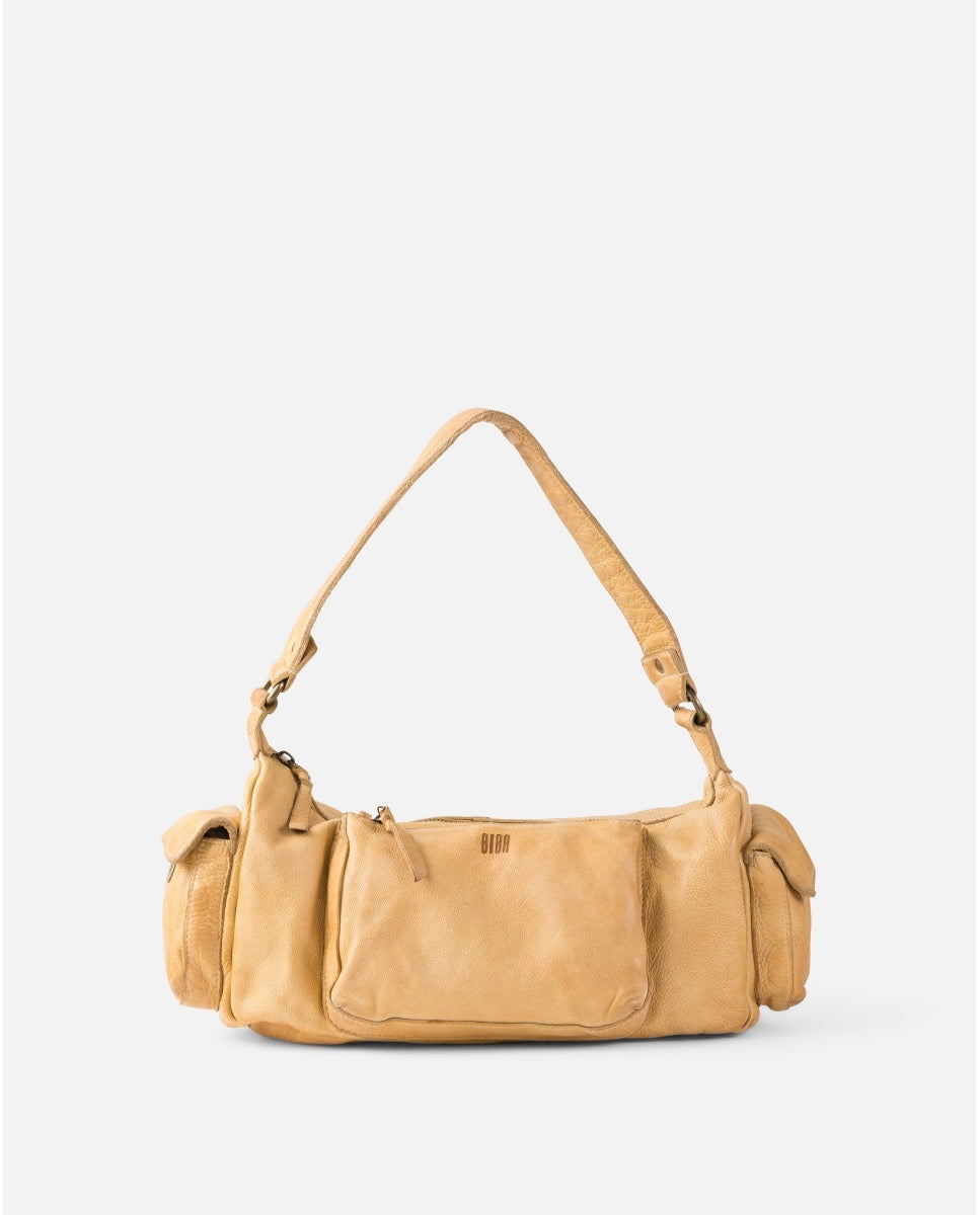 BOLSO KENO CRAZY DE PIEL AMARILLO