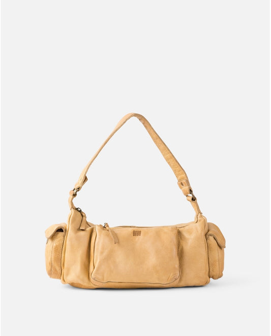 BOLSO KENO CRAZY DE PIEL AMARILLO