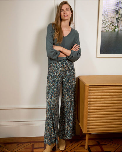 JERSEY ANCHO DE MANGA JAPONESA AZUL ACERO