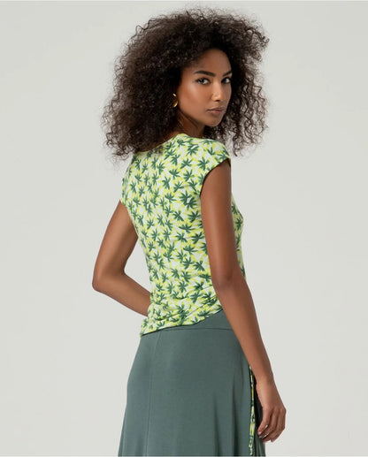 CAMISETA SIN MANGAS LAZADA LATERAL VERDE CLARO