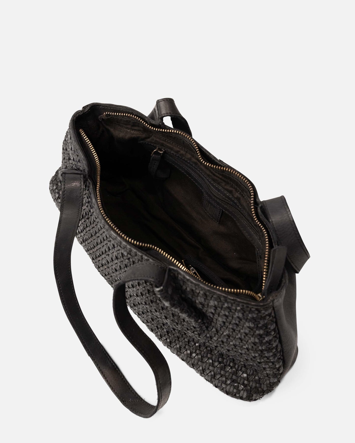 BOLSO DE HOMBRO MULLEN DE PIEL NEGRO