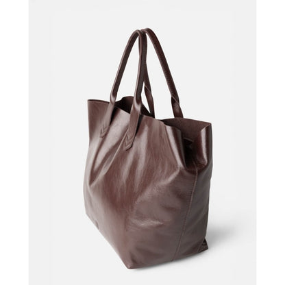 BOLSO DE MANO BELOIT DE PIEL MARRÓN OSCURO