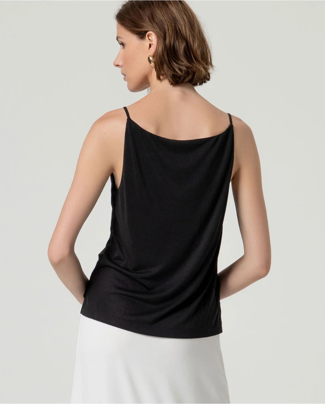 TOP BÁSICO MODAL POLIÉSTER NEGRO