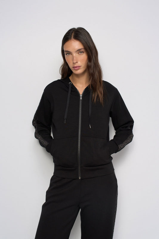 CHAQUETA DE PUNTO NEGRO