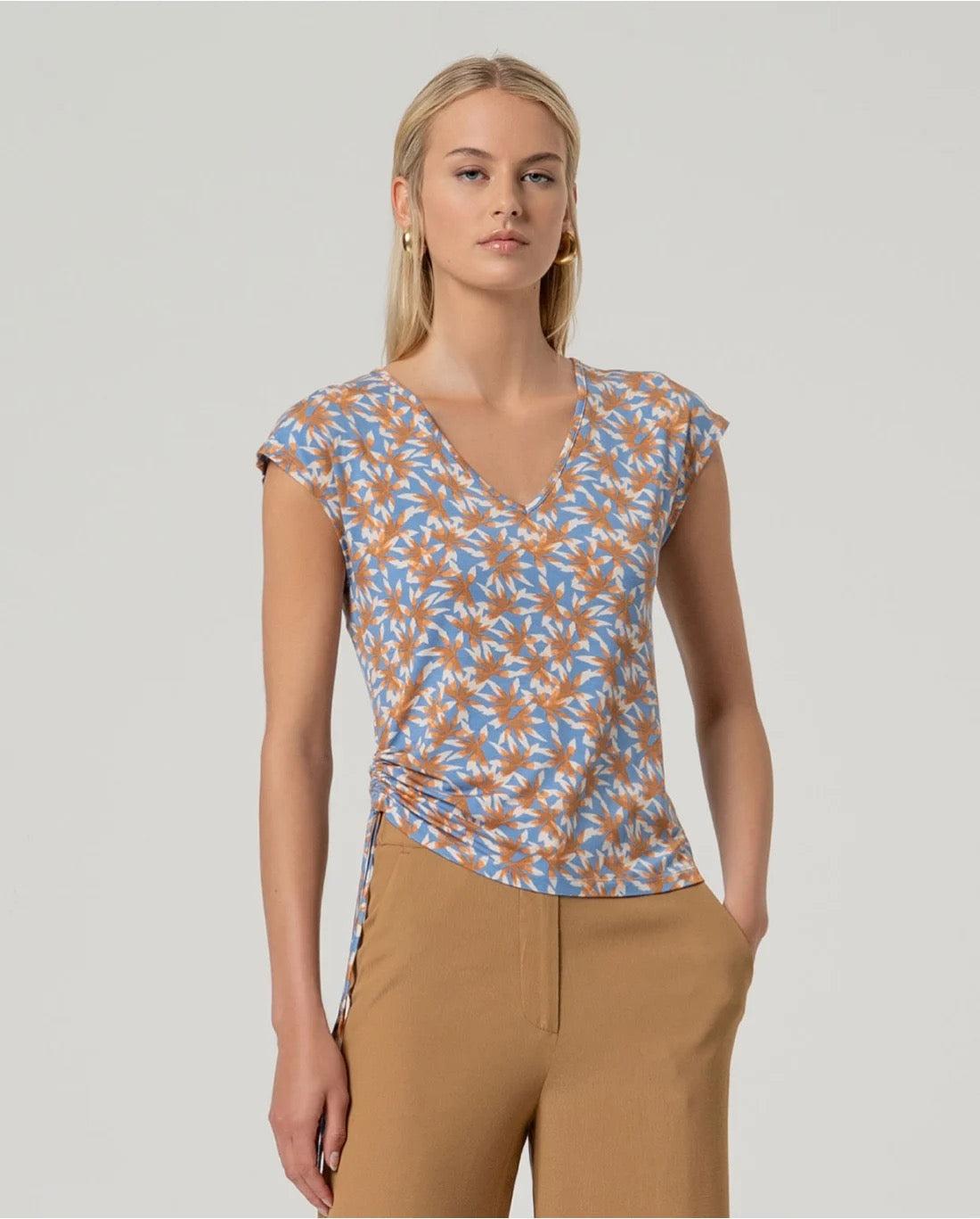 CAMISETA SIN MANGAS LAZADA LATERAL AZUL