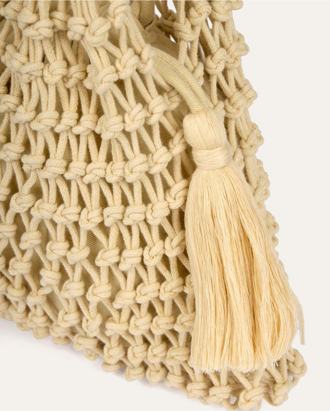 BOLSO PEQUEÑO CALADO ALGODÓN BEIGE