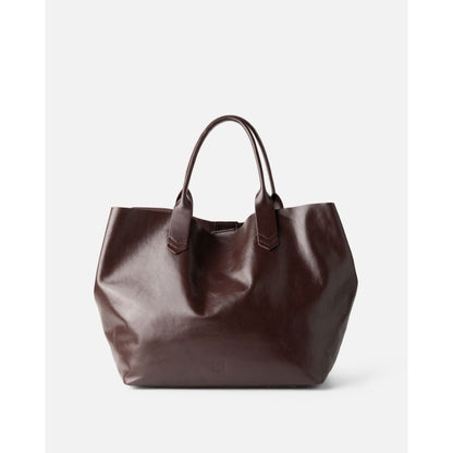 BOLSO DE MANO BELOIT DE PIEL MARRÓN OSCURO