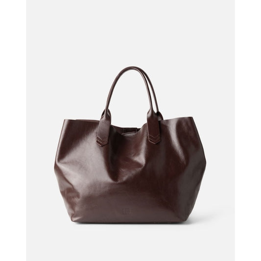 BOLSO DE MANO BELOIT DE PIEL MARRÓN OSCURO