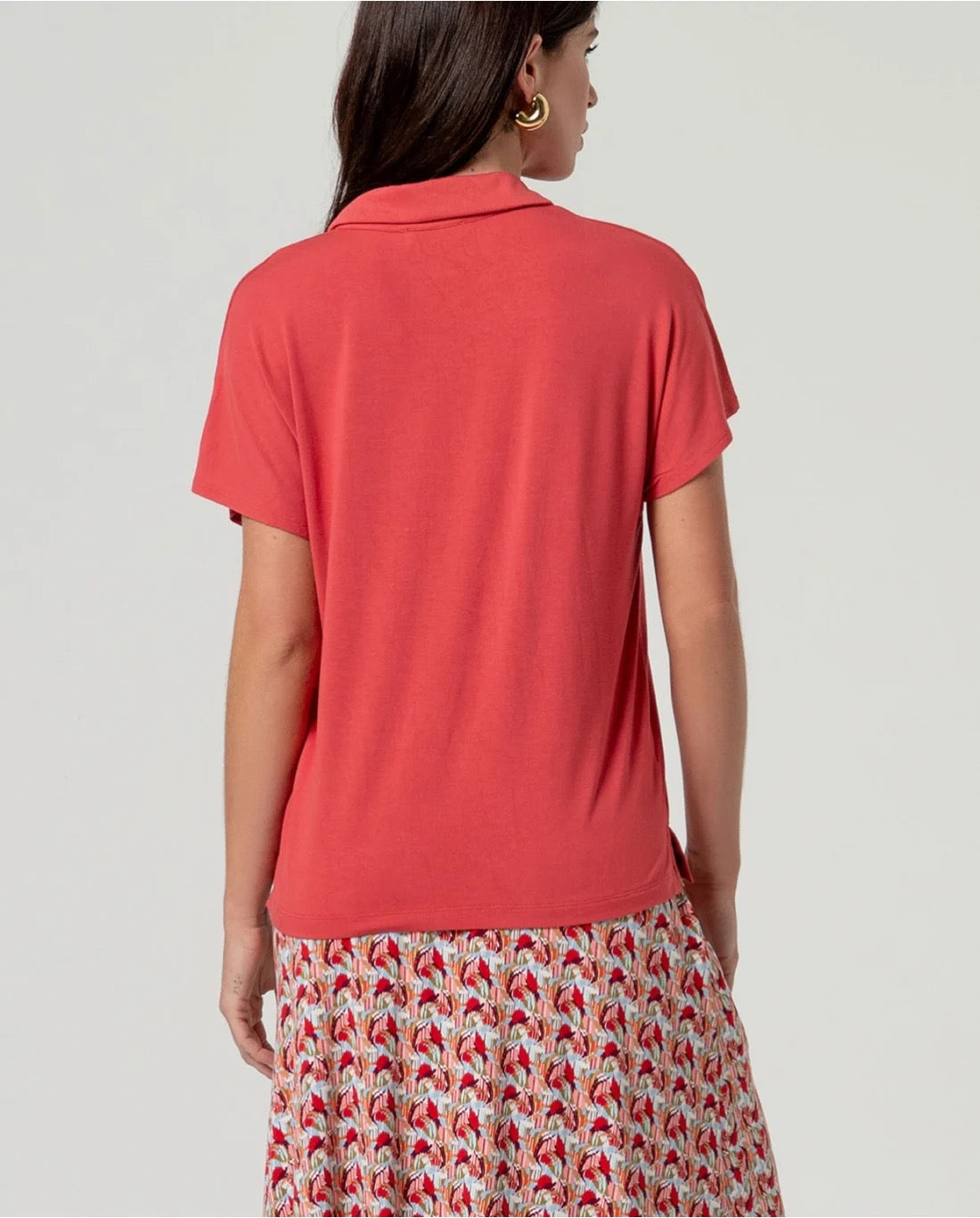 CAMISA MANGA CORTA ROJO