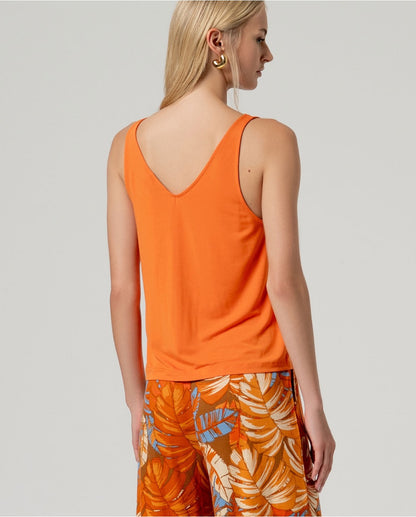 TOP TIRANTES ESCOTE PICO BAMBÚ NARANJA