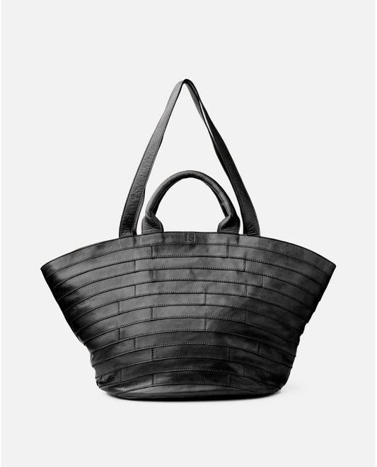 BOLSO DE HOMBRO LEWISBURG BRICKS DE PIEL NEGRO