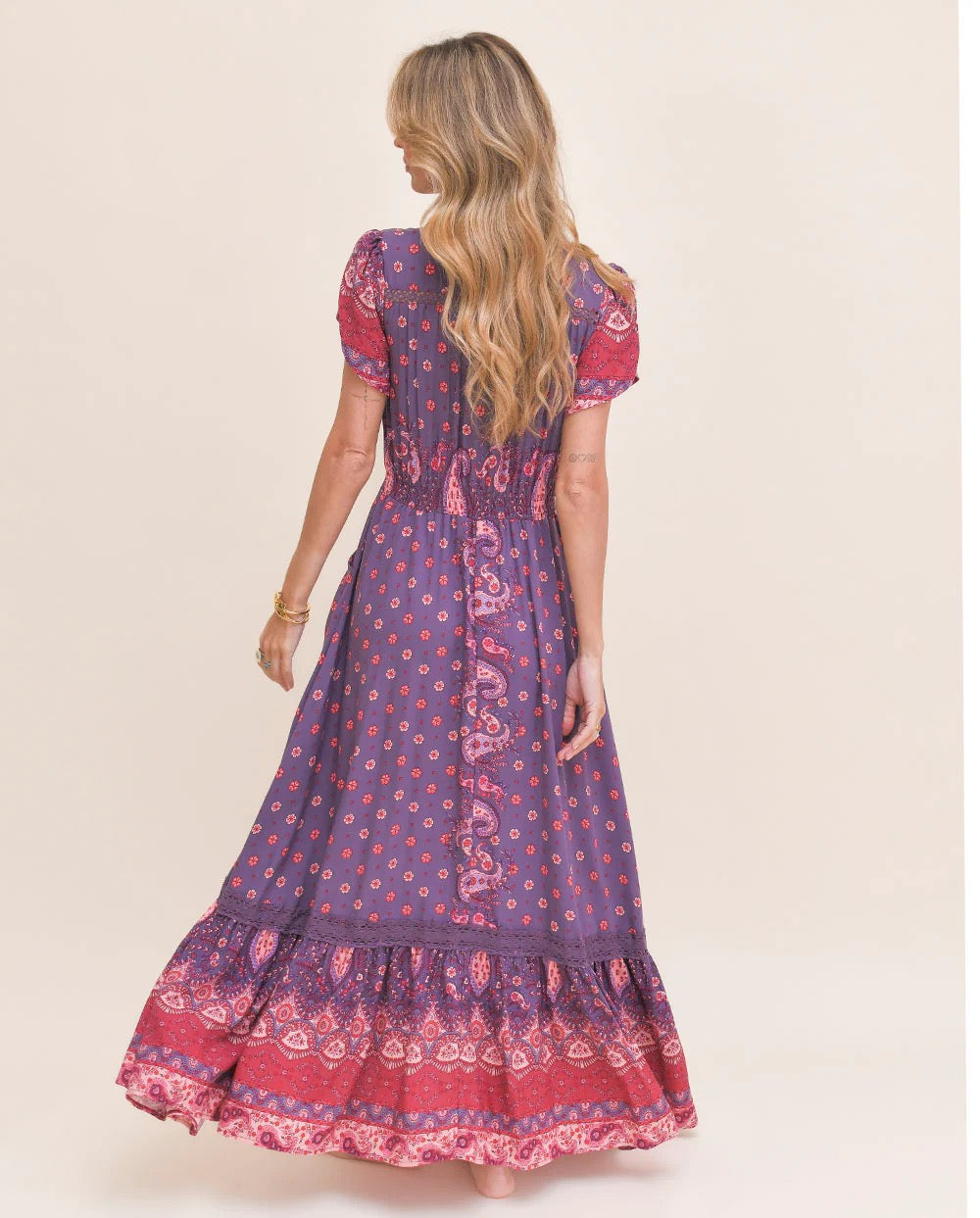 VESTIDO LARGO CARMEN ROSEWOOD