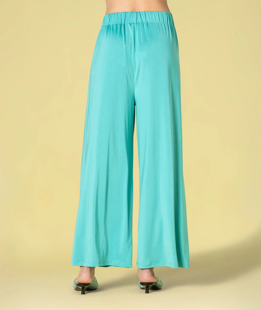 PANTALÓN CINTURA ELÁSTICO VERDE JADE