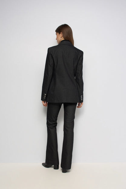 BLAZER DE DENIM NEGRO