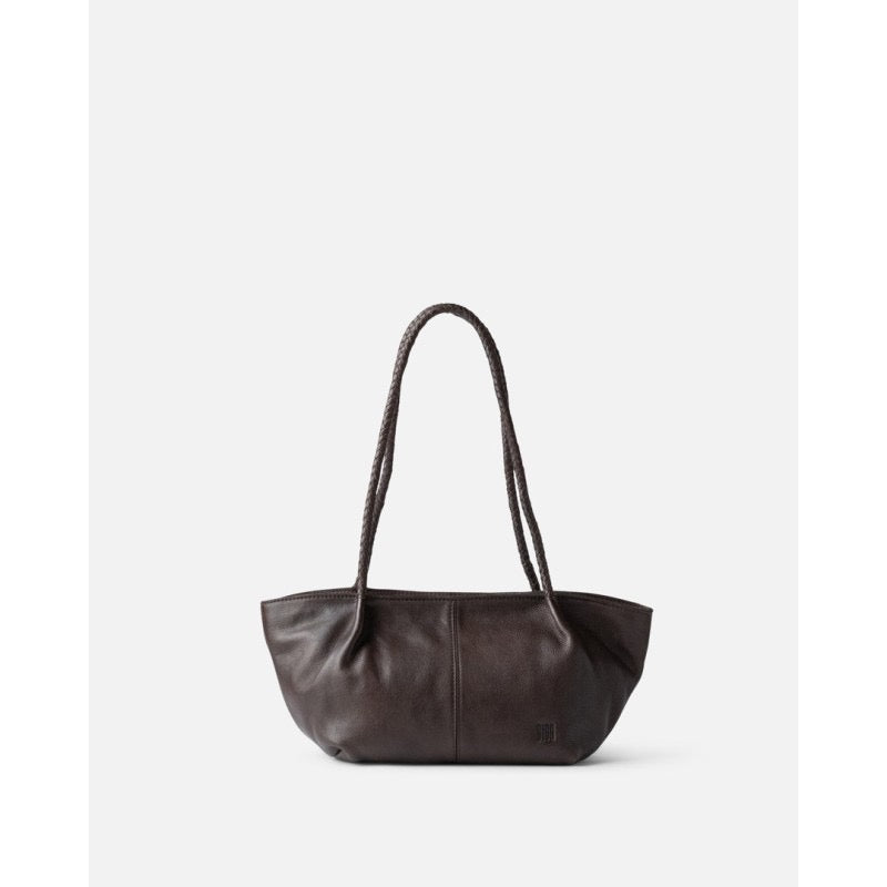 BOLSO DE HOMBRO SOMERVILLE DE PIEL MARRÓN OSCURO
