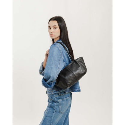 BOLSO DE HOMBRO SOMERVILLE DE PIEL NEGRO